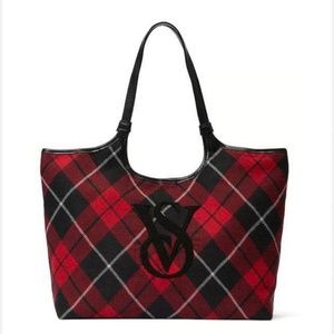 Victoria's Secret Flannel Plaid Tote